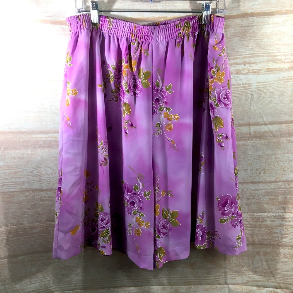 Maggie Sweet Purple Floral Dress Shorts